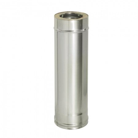 Сэндвич-труба 0,5м, ф 150х210, AISI 439/Оц, 1,0мм/0,5мм, (К)